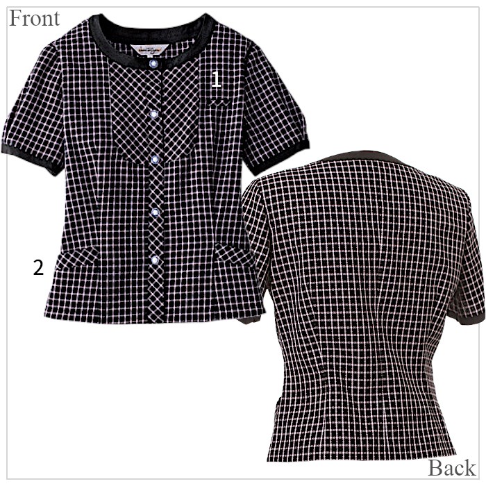 事務服 オーバーブラウス 大きいサイズ 17号 19号 26250 enjoie :joie ...