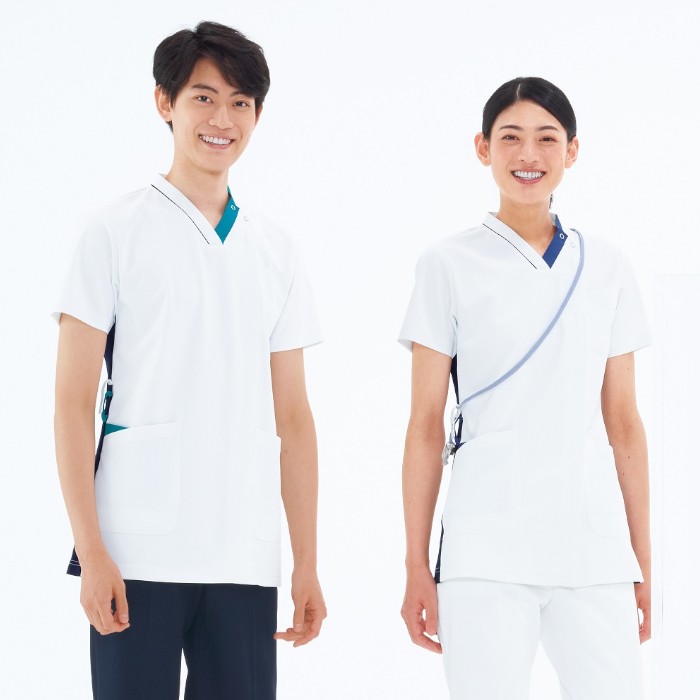 スクラブ ナガイレーベン 医療用 白衣 男女兼用 LX4092 大きいサイズ