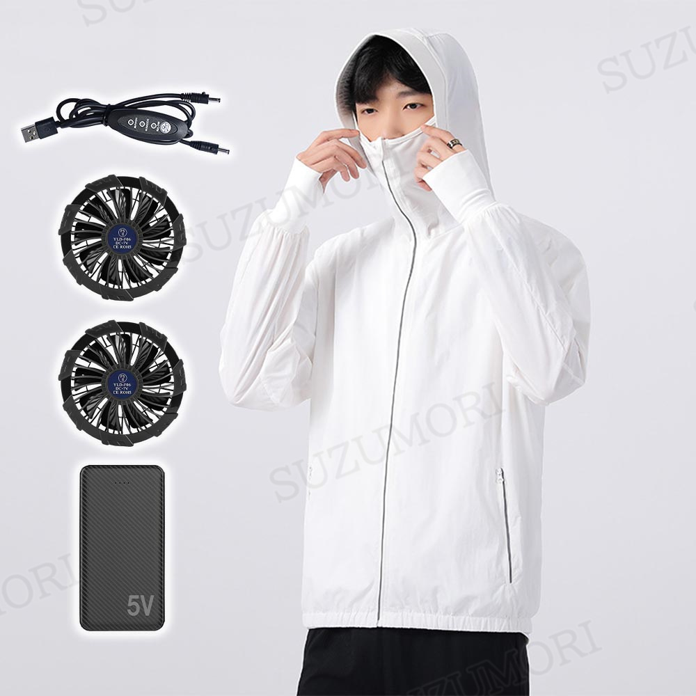 空調作業服 2025 空調ウェア 夏用作業服 ファン付き メンズ
