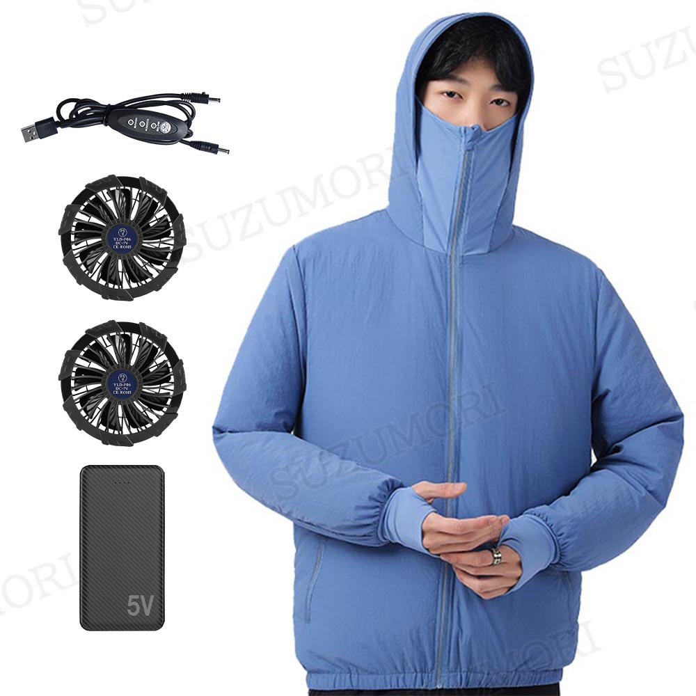 2025年最新モデル 三つ22Vファン付き 空調作業服 長袖 サイズ調整可能 Amazon.co.jp: [roasicee] ファン付き作業服 【2025新登場 3個