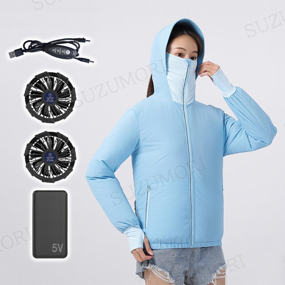 2025年最新モデル 三つ22Vファン付き 空調作業服 長袖 サイズ調整可能 正規品】空調ウェア 空調作業服 長袖 2025 バッテリー ファン