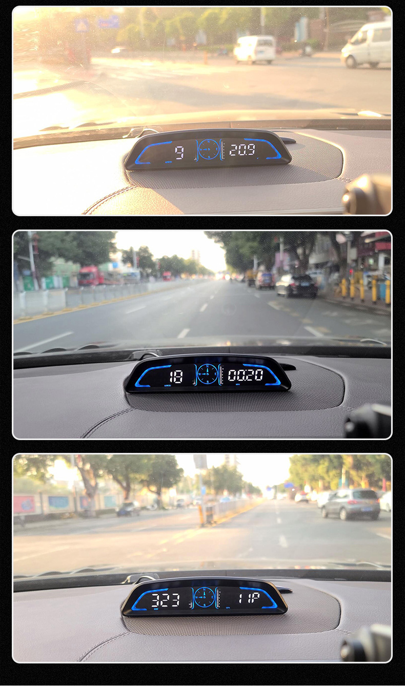 人気ブランド多数対象 ヘッドアップディスプレイ スピードメーター iKiKin 車用GPS アップグレード デジタル HUD コンパス  性能テストMPH 自動オフ