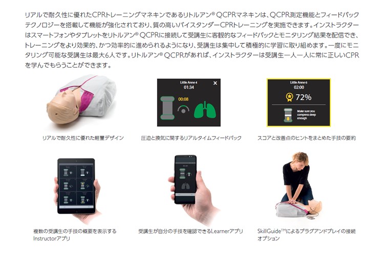 レールダル リトルアン QCPR 【成人】 トレーニング・マネキン ソフト
