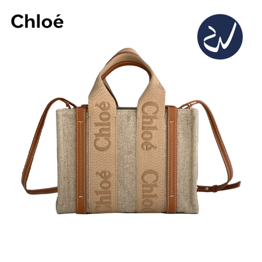 「最安値に挑戦中」Chloe クロエ WOODY ウッディ スモール ナイロン トートバッグ ブランド レディース バッグ 鞄 ショルダーバッグ 通勤 人気 新品 2024新作