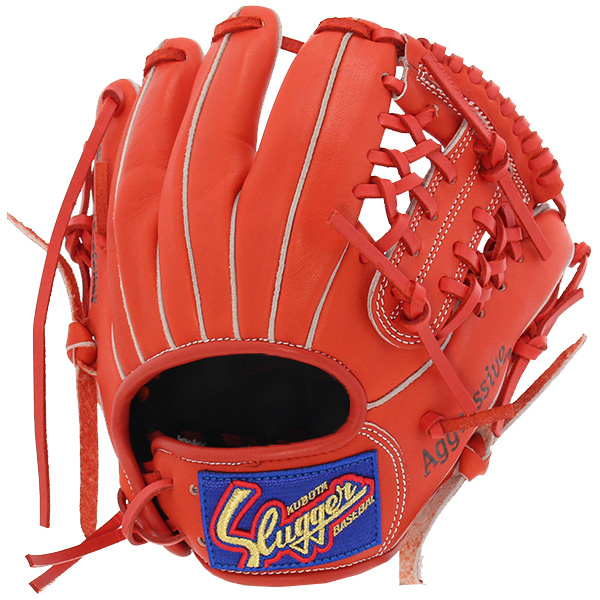 Slugger 軟式グローブ 緑/赤 久保田スラッガー 軟式グローブ（色：グリーン系）｜グローブ