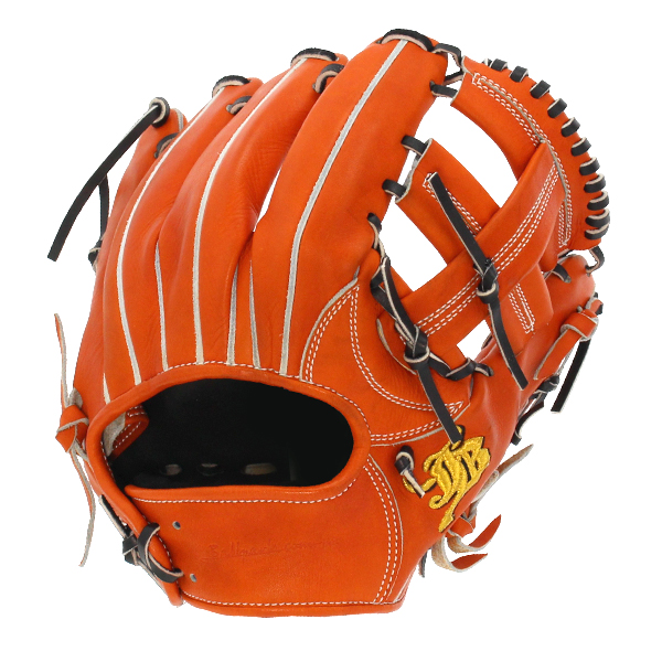 【値下げ対応可】 YGS 武州和牛 一般硬式 内野用 ジュテルレザー JB 野球 和牛JB 硬式グロ―ブ グラブ オレンジ 投手用 二塁手