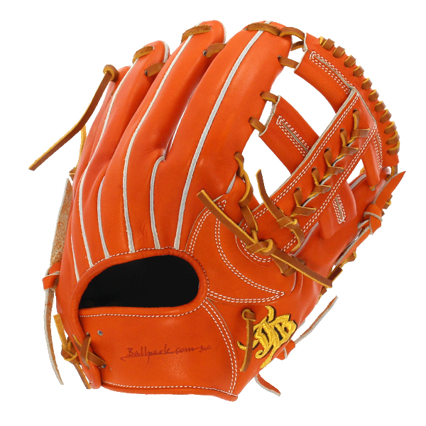 硬式野球グローブ オレンジ レザー オレンジレザー 硬式野球グローブ 大人用