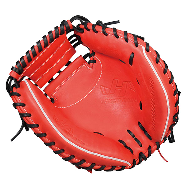 ハタケヤマ キャッチャーミット 軟式（スポーツ用品）（色：レッド系