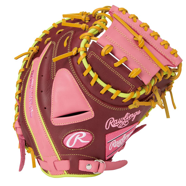 Rawlings - ローリングス 軟式キャッチャーミット ピンク キャッチャーミット（Rawlings／スポーツ用品）（色：ピンク系