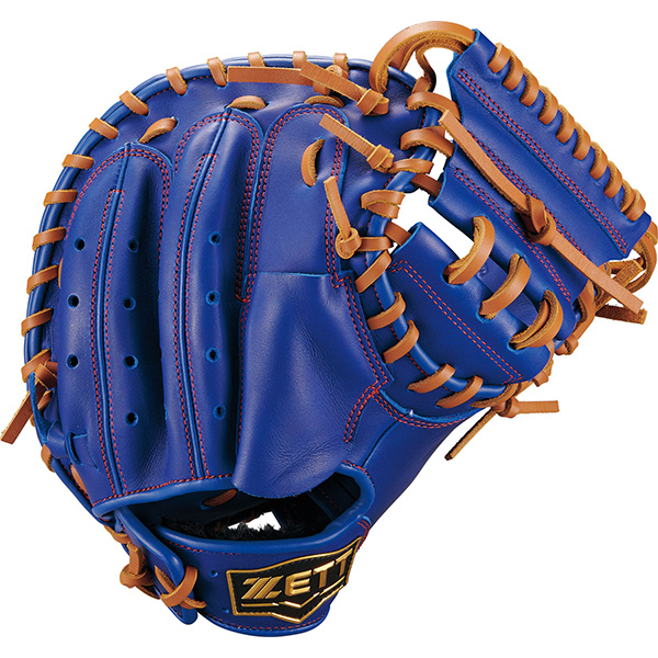 キャッチャーミット 硬式（ゼット／スポーツ用品）（色：ブルー系）の