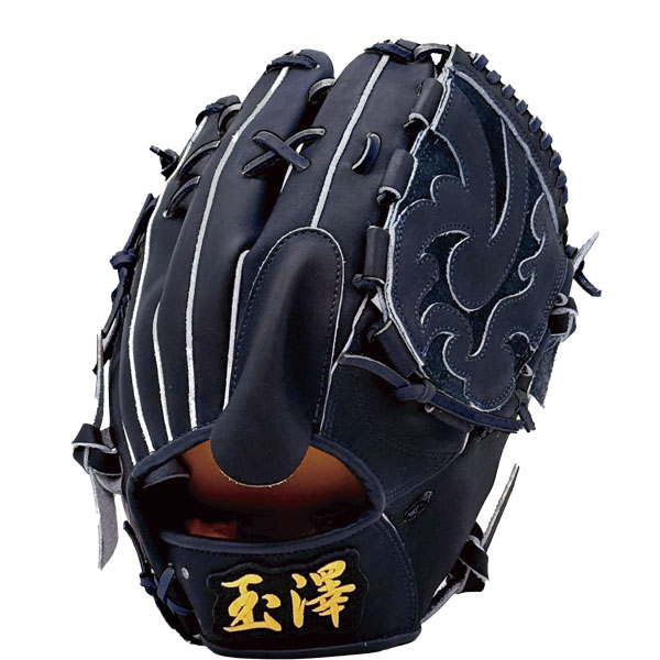 【プロティオス型付け込み/代引、後払い不可 】野球 玉澤 タマザワ 硬式グローブ グラブ ピッチャー 投手用 高校野球対応 HEROS FIELD Nブラック 軽量 馴染みやの画像