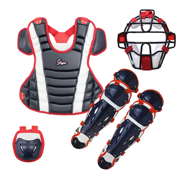 【売り切り御免！】 久保田スラッガー 野球 軟式 少年用 キャッチャー防具 4点セット 防具