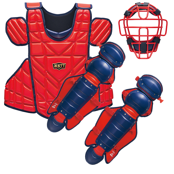 ゼット（ZETT） 野球 防具 捕手用 キャッチャー用 軟式用 3点セット