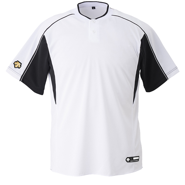 野球 デサント ベースボール Tシャツ 半袖 （2 ボタンシャツ）DB-104B ウェア トップス ウエア ファッション 練習着 運動 野球部 メ｜swallow4860jp｜06