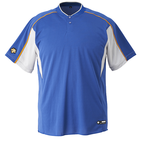 野球 デサント ベースボール Tシャツ 半袖 （2 ボタンシャツ）DB-104B ウェア トップス ウエア ファッション 練習着 運動 野球部 メ｜swallow4860jp｜05