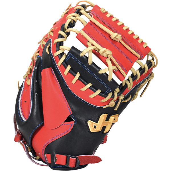 ハタケヤマ キャッチャーミット 軟式（スポーツ用品）（色：レッド系