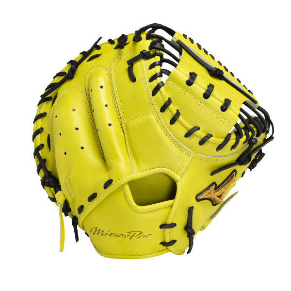 硬式キャッチャーミット MIZUNO イエロー MIZUNO（ミズノ） 硬式グローブ ミズノプロ 野球 高校野球対応 硬式