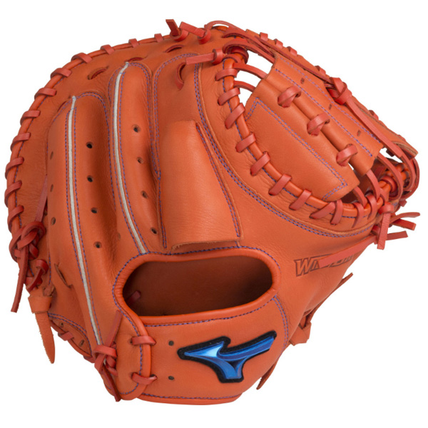 ちゃみ Mizuno オレンジ キャッチャーミット MIZUNO - 希少品！ 旧ミズノ キャッチャー ミット 捕手 オレンジ