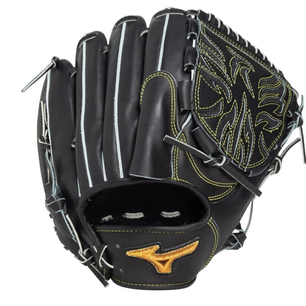 ⭐️早い者勝ち⭐️Mizuno プロモデル 硬式(投手用)グローブ ブラック Mizuno Pro ミズノ 硬式グローブ 左投げ 桐敷モデル 投手用