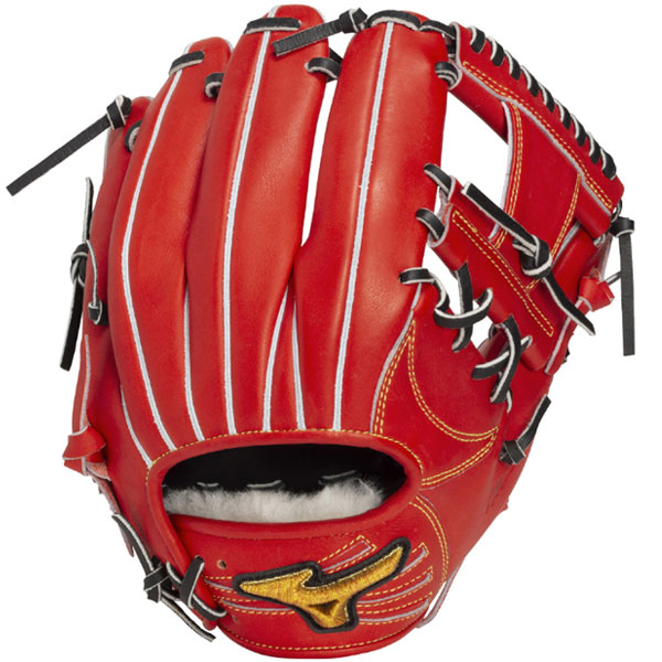 【即使用可・型浅め】硬式グローブ ミズ 内野用 クリーニング・オイルメンテ済 MIZUNO 硬式グローブ（色：オレンジ系）｜グローブ｜野球｜スポーツ