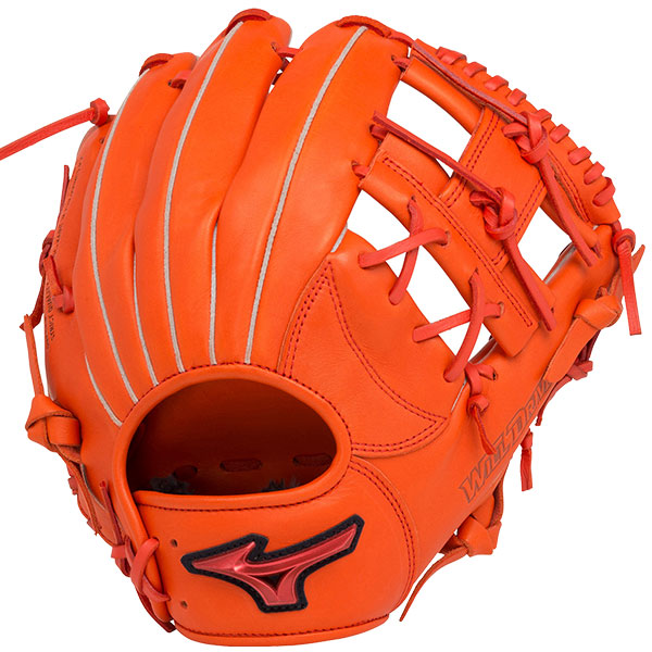 Mizuno FLEX オレンジレザーグローブ グローブケースにて出品し