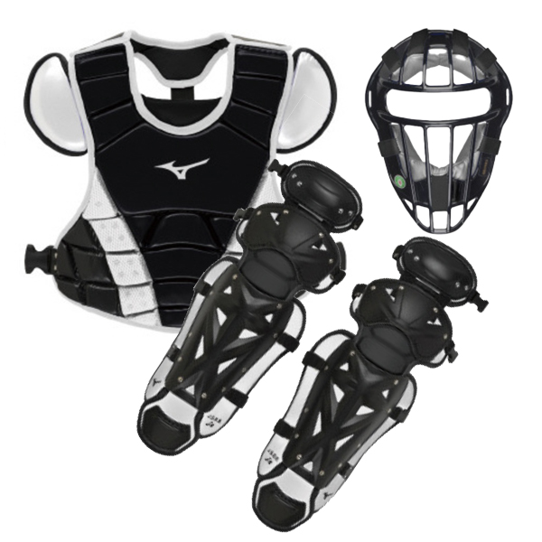 ミズノ MIZUNO 軟式少年用 キャッチャー 防具セット ブラック ケース付 ミズノ MIZUNO 軟式少年用 キャッチャー 防具セット ブラック ケース付