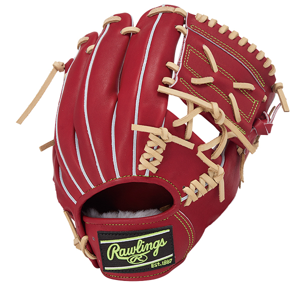 セール価格　Rawlings 硬式グローブ 大人内野手用 赤 Rawlings 硬式グローブ（ポジション：内野手用）｜グローブ