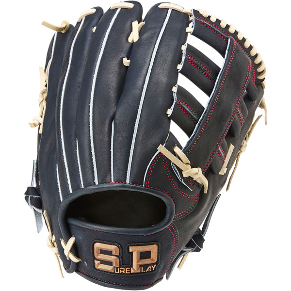 【セール】SP SURGE PLAY 軟式グローブ 黒 シュアプレイ 軟式用 SBG AD4221 投手用 ブラック 軟式 グローブ