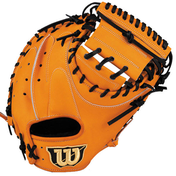 Wilson 野球グローブ オレンジ・黒 Wilson 軟式グローブ（色：オレンジ系）｜グローブ｜野球