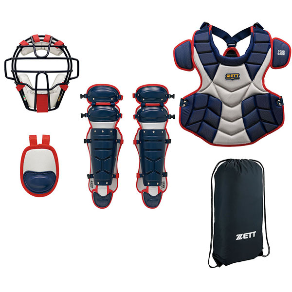 [即日発送] 35%OFF 野球 ゼット 限定 JSBB公認 軟式 防具 キャッチャー防具 軟式用 4点セット SGマーク対応商品 BL3322A 【2375089759】(14636円)