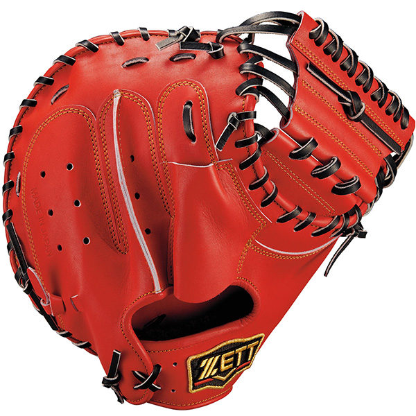 zettプロステイタスキャッチャーミット（色：レッド系）のおすすめ人気