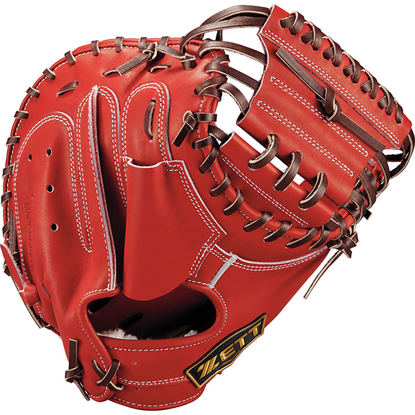 zettプロステイタスキャッチャーミット（色：レッド系）のおすすめ人気