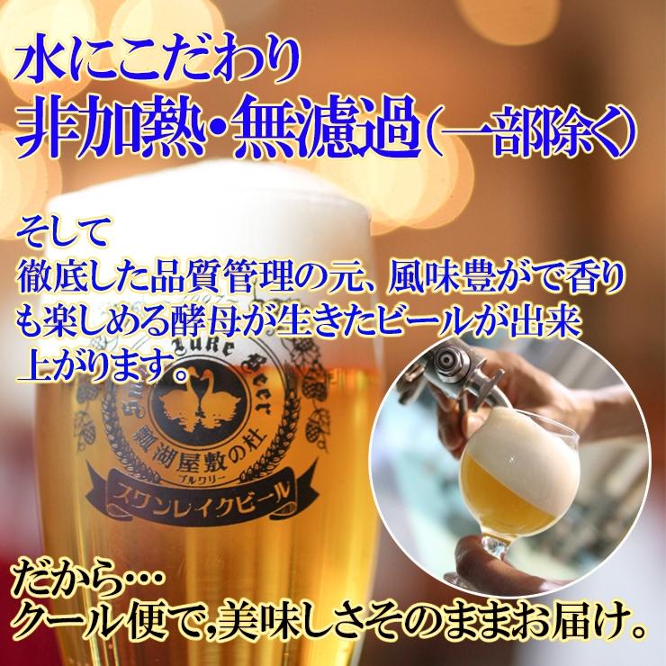 ギフト 2024 ビール クラフトビール 地ビール 金賞 6本 330ml 詰め合わせ セット 本州 送料無料 ご贈答用 包装熨斗 贈り物｜swanlakebeer｜03