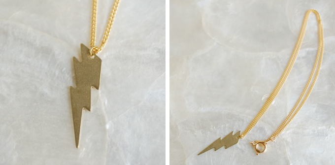 aquvii（アクビ） Thunder Necklace 雷/カミナリモチーフのネックレス