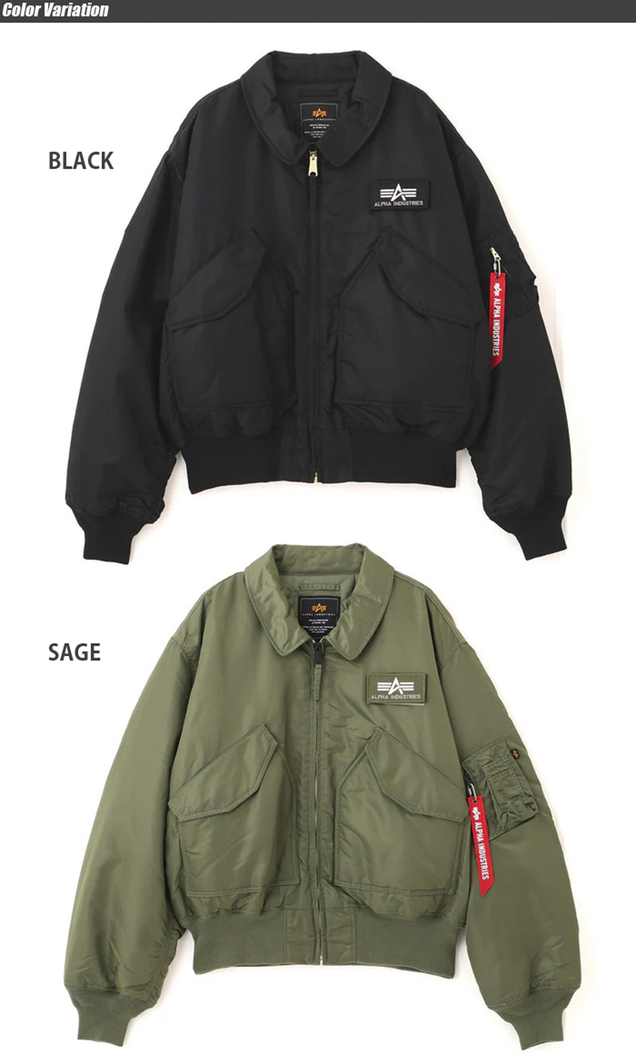 ALPHA INDUSTRIES INC. CWU 45/P FLIGHT JACKET7975952004