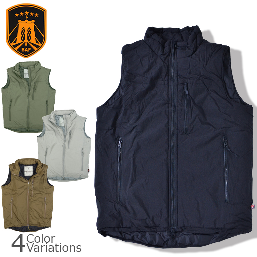 BAF LEVEL7 PRIMALOFT VEST プリマロフト ベスト 【中田商店】