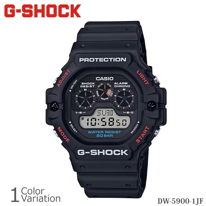 【美品・希少】 CASIO G-SHOCK DW-5900RS-9限定カラー G-SHOCK CASIO（カシオ） DW-5900-1JF 樹脂バンド 【正規1年保証