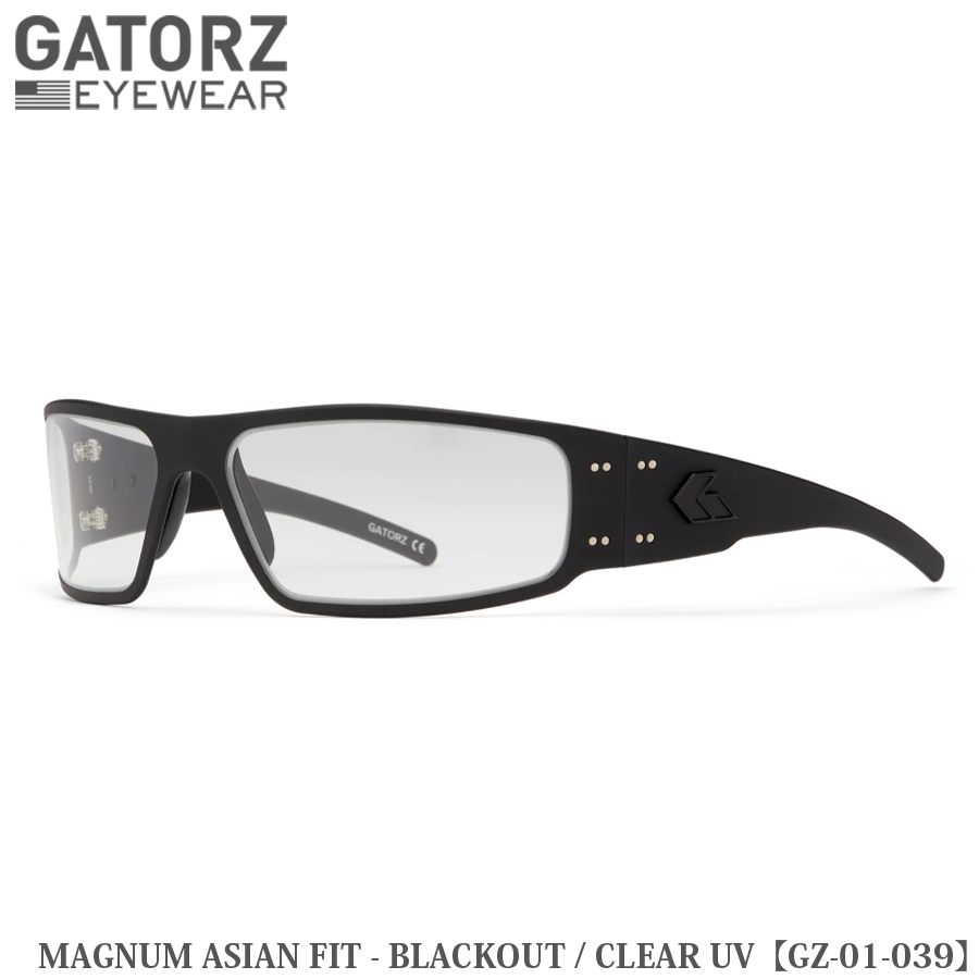 GATORZ MAGNUM ASIAN FIT クリアUV GATORZ（ゲイターズ） MAGNUM ASIAN FIT - BLACKOUT / CLEAR UV
