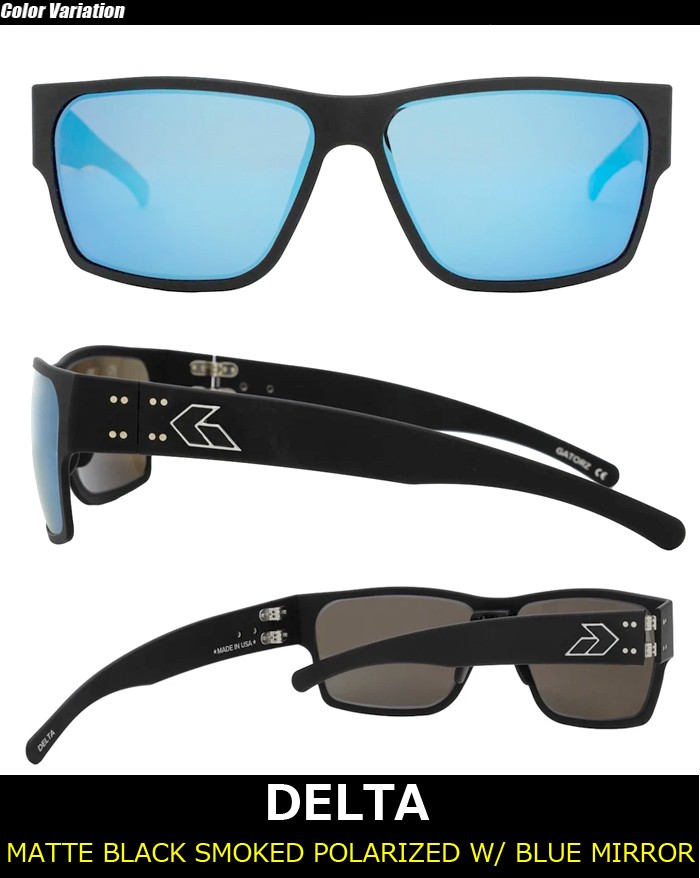 GATORZ（ゲイターズ） DELTA MatteBlack BLUE MIRROR Polarized デルタ 