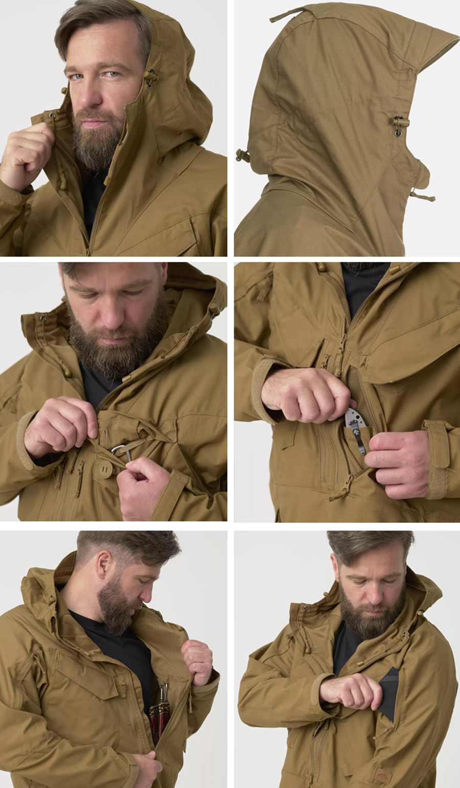 ほぼ未使用　Theory アノラック ジップジャケット ベルト付き ベージュ Helikon-Tex（ヘリコンテックス）PILGRIM ANORAK [3色]【中田商店