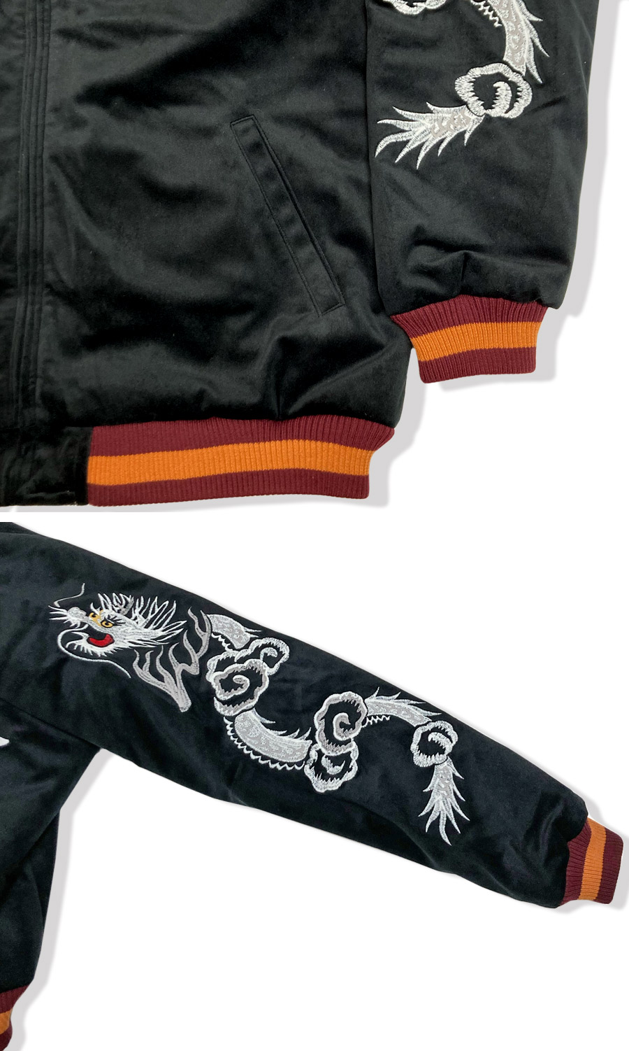 HOUSTON（ヒューストン） HOUSTON VELVETEEN SOUVENIR JACKET (SKULL