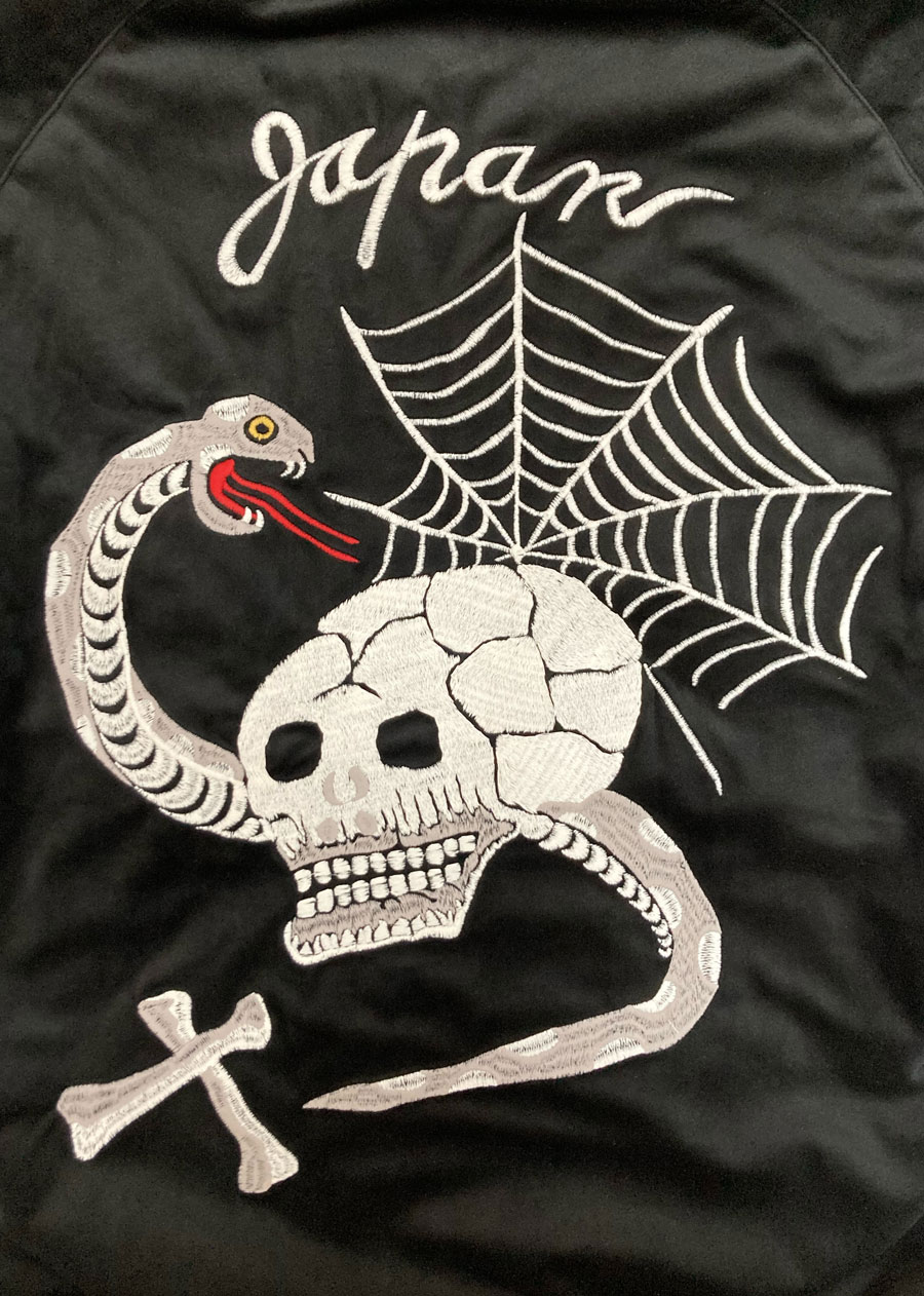 HOUSTON（ヒューストン） HOUSTON VELVETEEN SOUVENIR JACKET (SKULL
