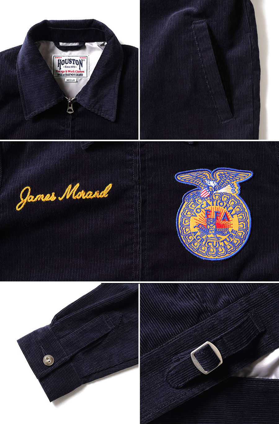 HOUSTON（ヒューストン） CORDUROY EMBROIDERY JACKET (FFA