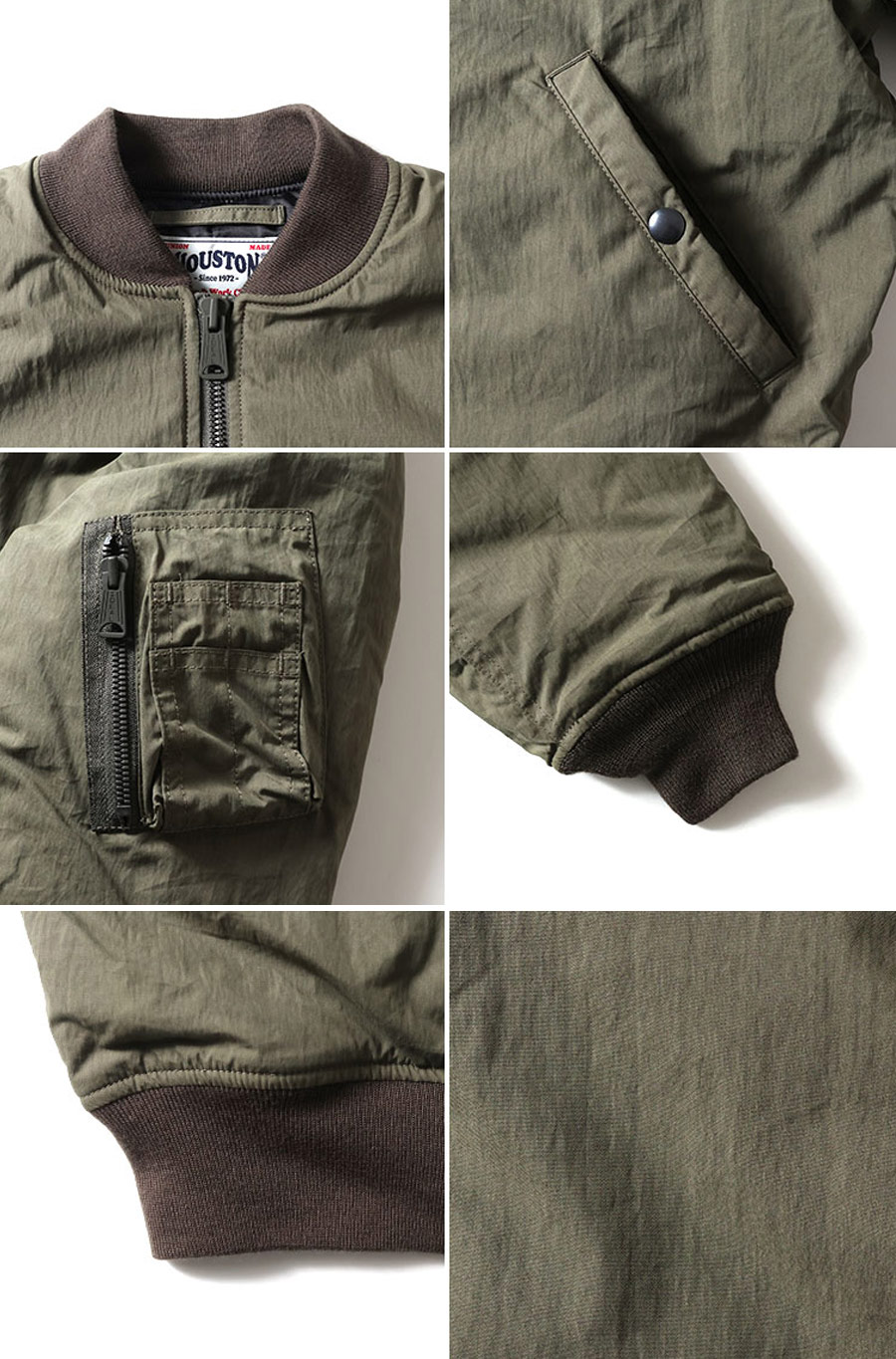 HOUSTON（ヒューストン） N/C LIGHT MA-1 FLIGHT JACKET 51433