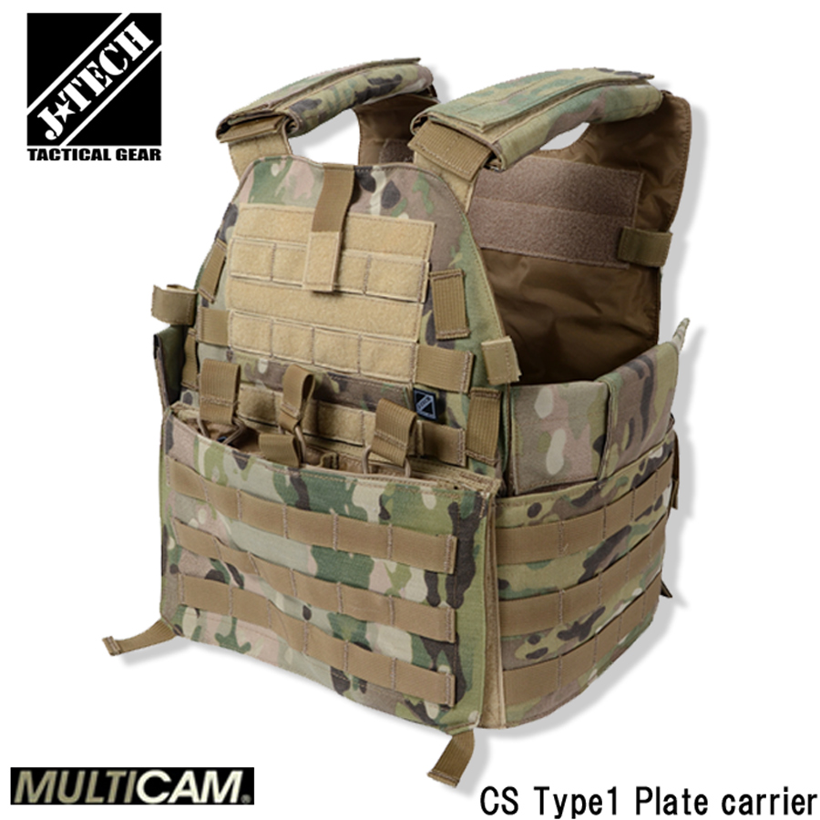 J-TECH（ジェイテック） プレートキャリアー CS TYPE1 【MULTICAM】 : j-t0600786 : ミリタリーショップ SWAT  - 通販 - Yahoo!ショッピング