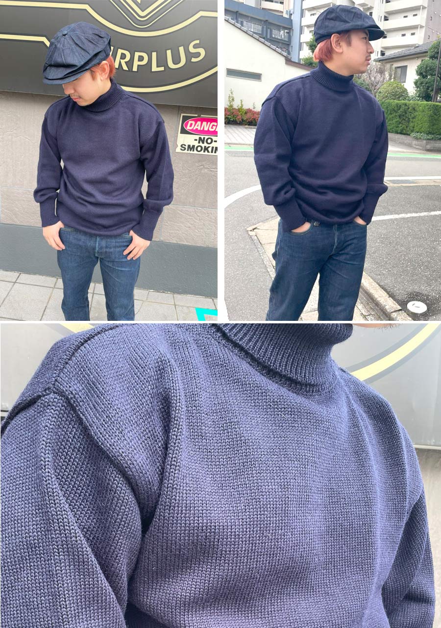 KEMPTON(ケンプトン) SUBMARINERS SWEATER ROLL NECK イギリス海軍