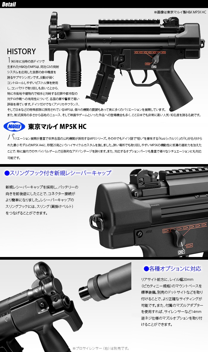 MARUI(東京マルイ) H&K MP5K HC 【電動ガン ハイサイクル 