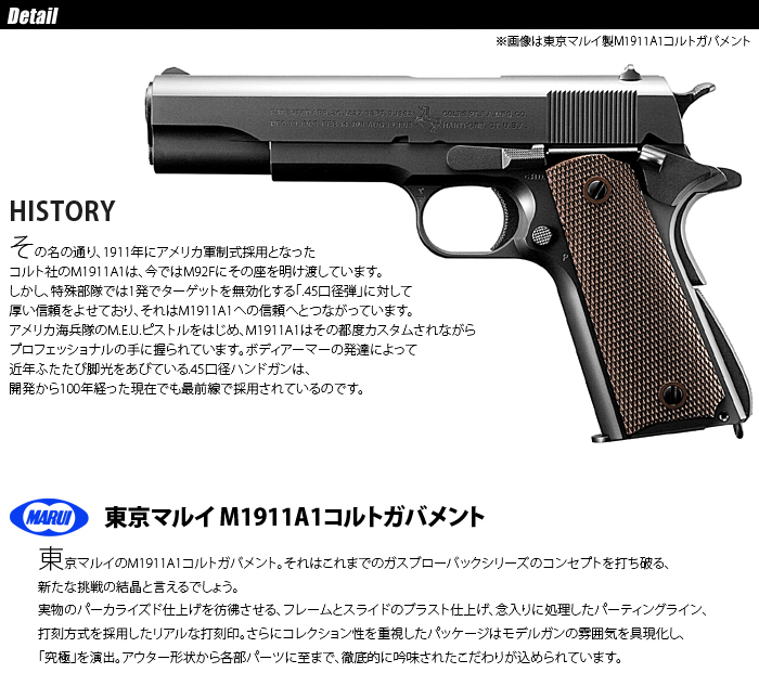 MARUI(東京マルイ) M1911 A1 COLT GOVERNMENT コルトガバメント