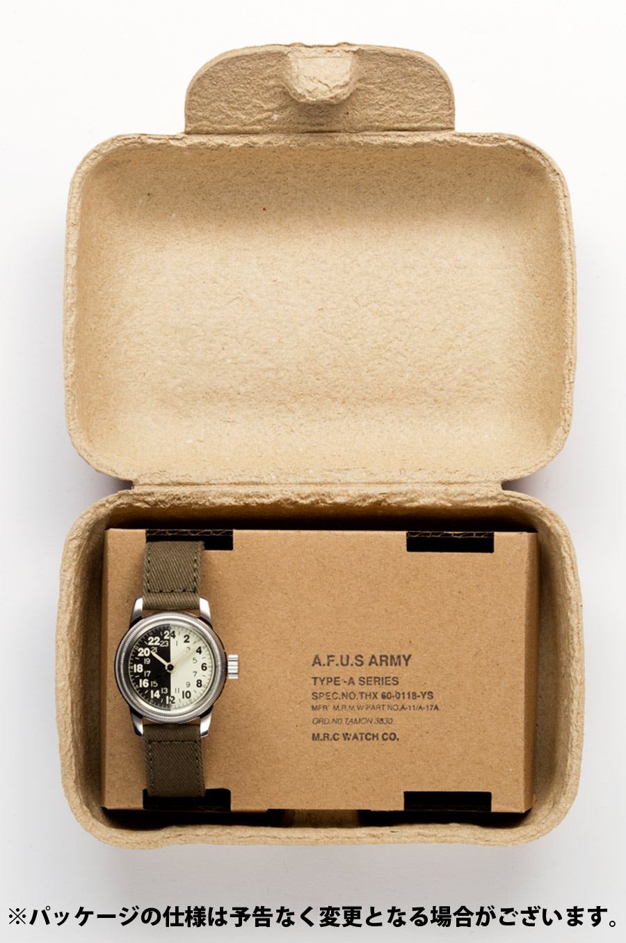 MONTRE ROROI M.R.C. WATCH CO. WW2 REPLICA U.S.ARMY AIR FORCE TYPE