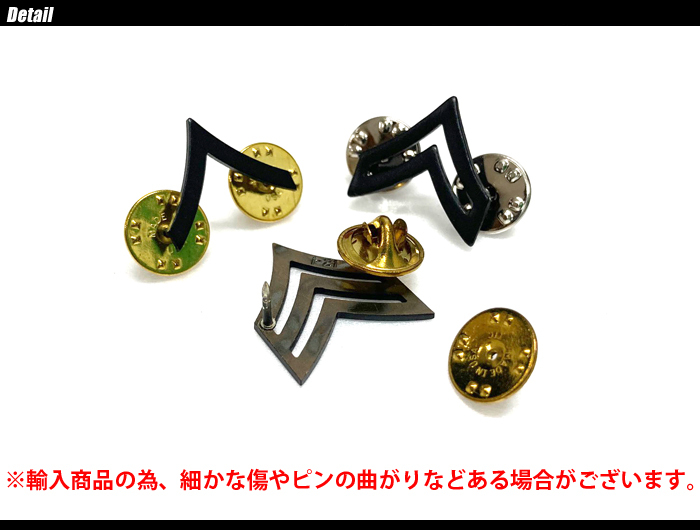 MILITARY GOODS（ミリタリーグッズ） U.S.ARMY PIN BADGE 階級章
